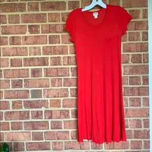 Red dress